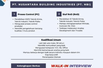 Campus Hiring PT Nusantara Building Industries